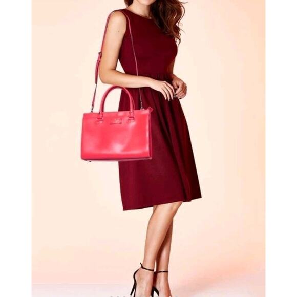 Kate Spade NY NEW Wellesley Quinn Pink Leather Satchel Crossbody Handbag Purse - Picture 16 of 16